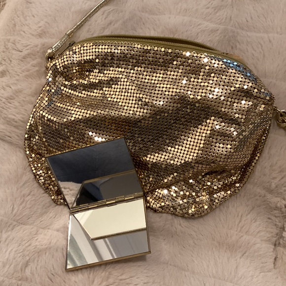Vintage Gold Sequenced Bag W/ Mirror - Picture 10 of 15